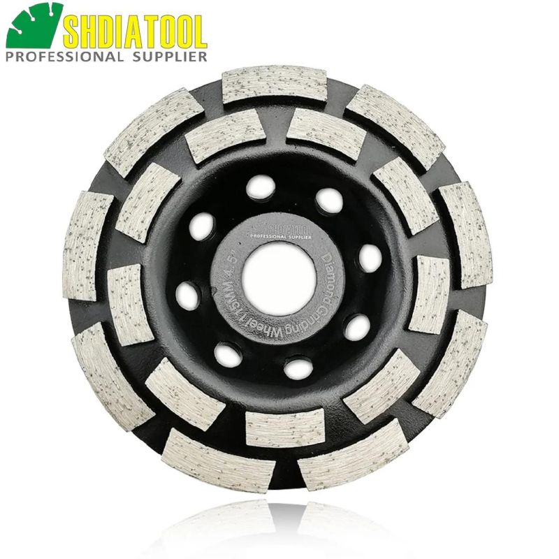 Double Row Sintered Diamond Grinding Cup Wheel Long Working Life