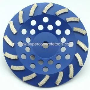 Turbo Concrete Floor Diamond Grinding Cup Wheel