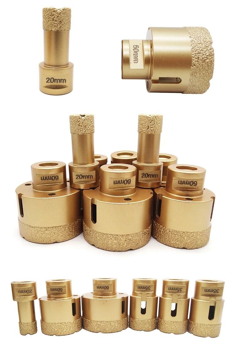 Brazed Drilling Bits Vacuum Brazed Diamond Bit Drill for Stone