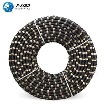 Close Loop Rubber 11.5mm/12.0mm Granite Block Squaring Diamond Wire Cutting Saw