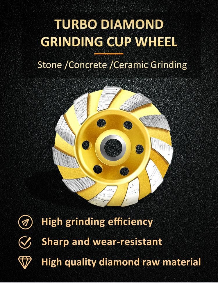 Diamond Abrasive Wheel Turbo Diamond Grinding Cup Wheel