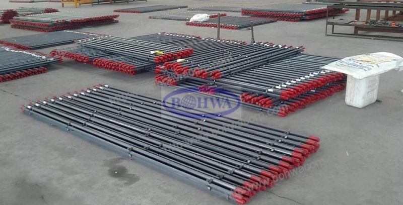 Taper Threaded Extension Drill Rod for Rock Drilling