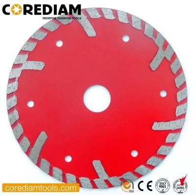 Sinter Hot-Pressed Turbo Blade with Protective Segments/Diamond Cutting Disc/Diamond Tools