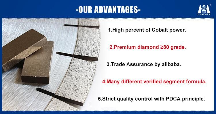 Turbo Diamond Segment for Core Drill Bit