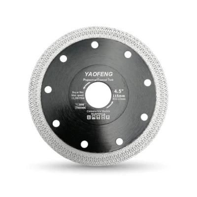 Mesh Turbo Super Ultra Thin Diamond Disc Saw Blade for Cutting Tile, Ceramic, Porcelain