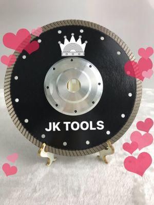 Jk Tools 180mm Hot Pressed Sintered Turbo Diamond Saw Blade with Flange for Stone Cutting/Diamond Cutting Blade