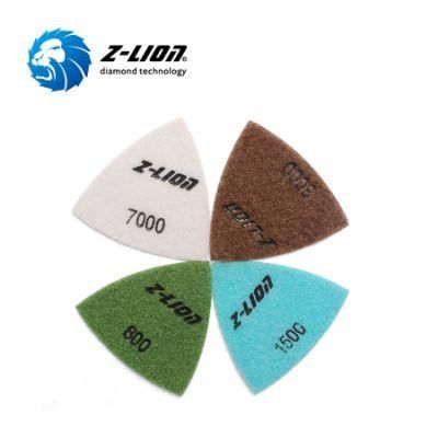 Triangle 100mm Diamond Resin Pads for Stone Granite Marble Polsihing