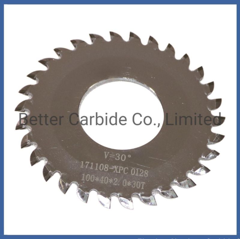 Cutting Tungsten Carbide Saw Blade - Cemented Blade for PCB V Scoring