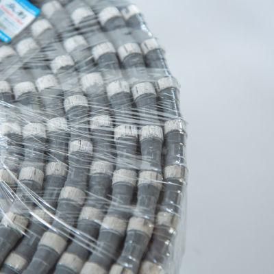 China Sintered Vacuum OEM Diamond Bead Wire for Granite Quarry