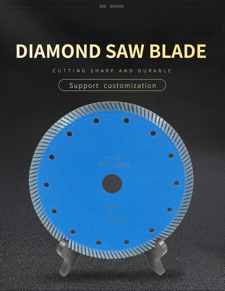 4 Inch 5inch Mesh K Turbo Diamond Cutting Disc Granite Stone Saw Blade for Porcelain Tiles