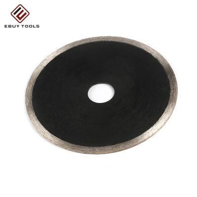 Black 4&prime;&prime; Continuous Rim Saw Blade for Porcelain Tile, 110mm Diamond Cutting Blades