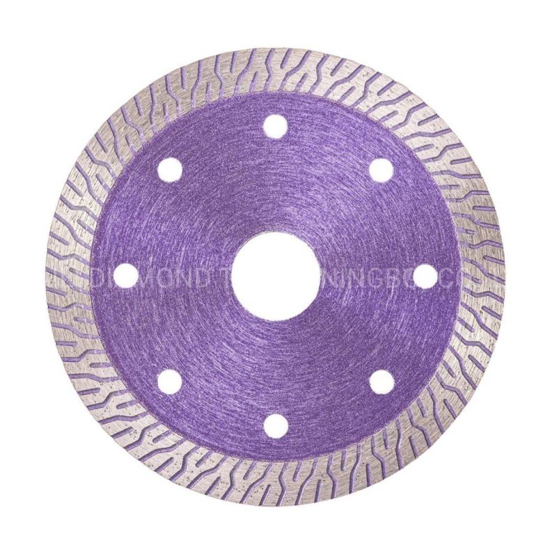 Qifeng Manufacturer Leaf Pattern 105mm Turbo Diamond Cutting Disc/Saw Blade/Ceramics Blade/Tiles Blade