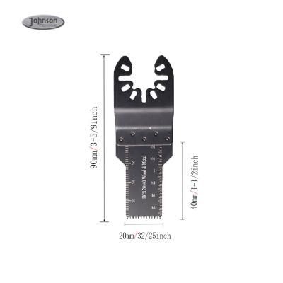 Hcs 20mm Plunge Quick Release Metal Wood Oscillating Multi Tool Saw Blades for Plastic