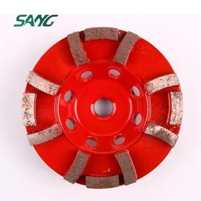 Diamond Tools Turbo Type Cup Lapping Grinding Wheel for Stone, Concrete