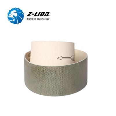 Zlion Abrasive Electroplated Diamond Sanding Belt for Stone Polishing