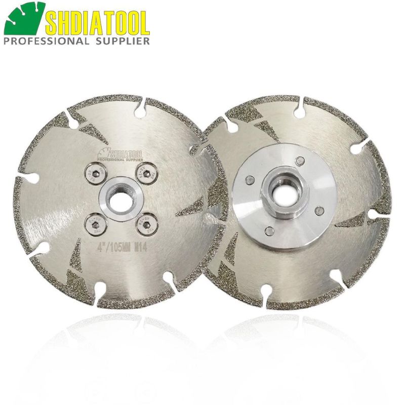 4′′ Electroplated Diamond Cutting and Grinding Discs for Granite & Marble, Both Side Coated