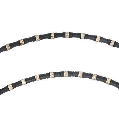 11.0mm 11.5mm Rubber Coating Stone Quarry Cutting Diamond Wire Saw