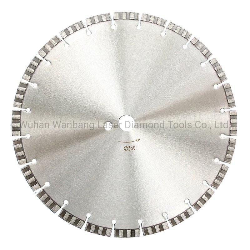 Super Long Life Line up Array Pattern 14inch Diamond Saw Blade for Reinforced Concrete Cutting