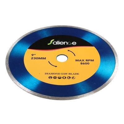 230mm X 5mm Cold Pressed Continuous Diamond Saw Blade Cutting Marbke and Granite