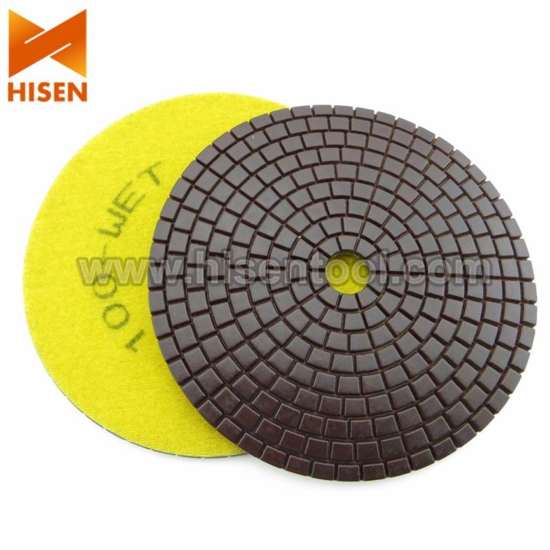 Economy 7" Diamond Wet Polishing Pads for Concrete Granite