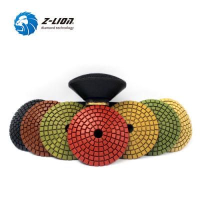 3&quot; Bowl Arc Type Diamond Convex Polishing Pad with Backer Pad