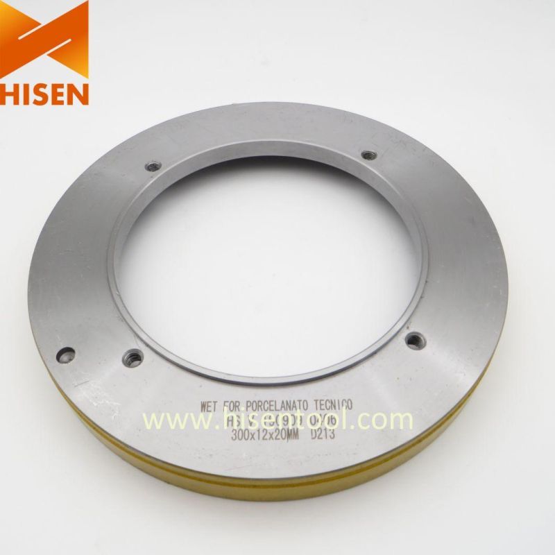 300X12X20mm Diamond Wet Metal Squaring Wheel for Ancora Machine