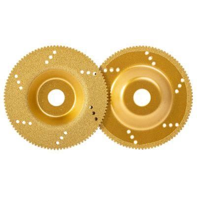 Qifeng Manufacturer Power Tools 100mm Vacuum Brazed Cup Wheels/Diamond Cutting Blade/Diamond Disc/Diamond Tool for Stones