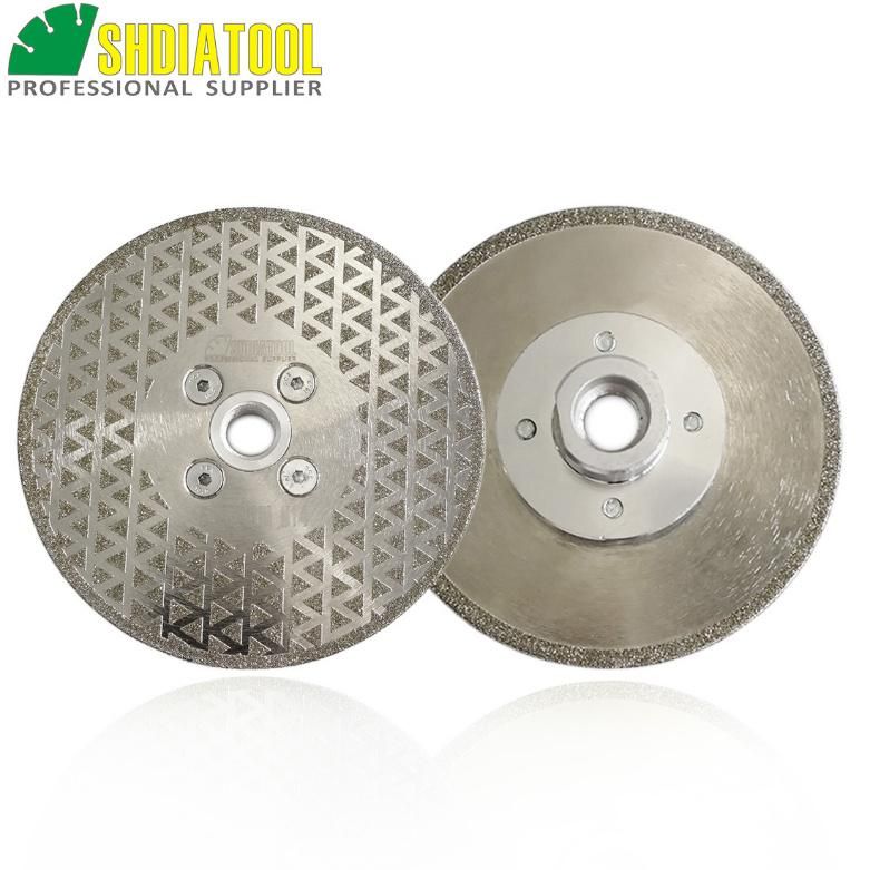 Diatool 4.5" 115mm Electroplated Diamond Cutting & Grinding Blade M14 Thread Single Side Coated Diamond Saw Disc