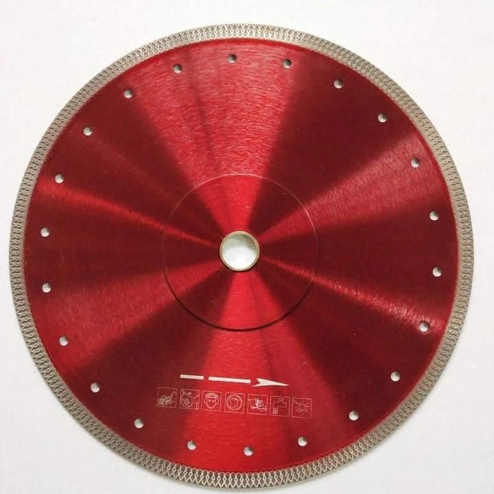 300mm Turbo Rim Mesh Diamond Sublimation Cutting Diamond Saw Blade for Porcelain