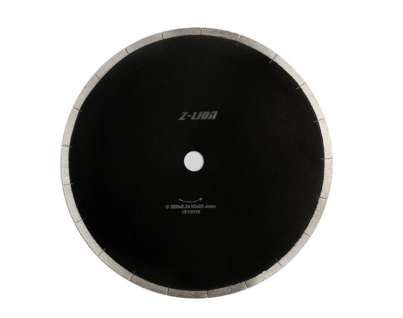 14"/350mm Circular Diamond Cutting Continuous Rim Saw Blade for Stone/Marble/Ceramic/Porcelain Tile