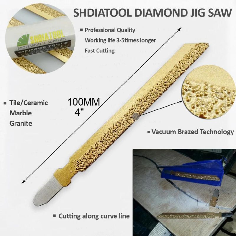 4in Vacuum Brazed Reciprocating Turbo Dry Jig Saw Blade Diamond Blade