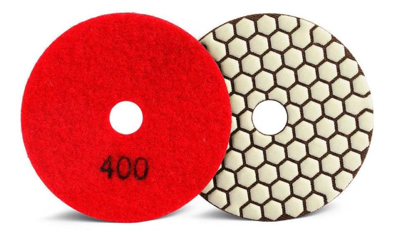 100mm Resin Pad Dry Diamond Polishing Pad for Granite Marble Stone