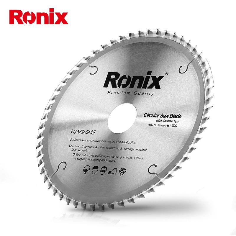 Ronix Hot Selling Model Rh-5102~17 Circular Cutting Saw Tct Saw Blade for Wood and Metal