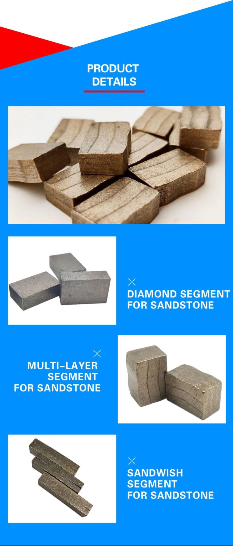 Linxing High Cost-Effective Diamond Segment for Sandstone