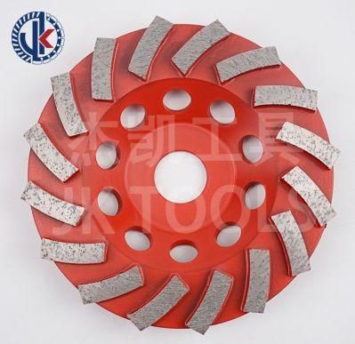 Turbo Segment Cup Shape Stone Diamond Grinding Wheel