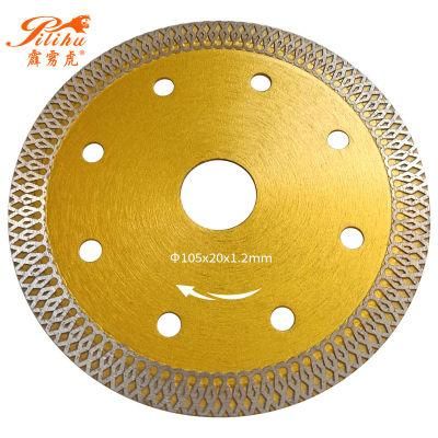 115mm 125mm Hot Press Sintered Super Thin Turbo Porcelain Cutting Diamond Saw Blade