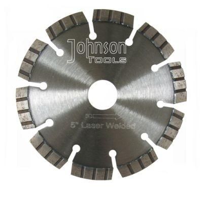 125mm Laser Welded Diamond Turbo Saw Blade Reinforced Concrete Cutting Tools
