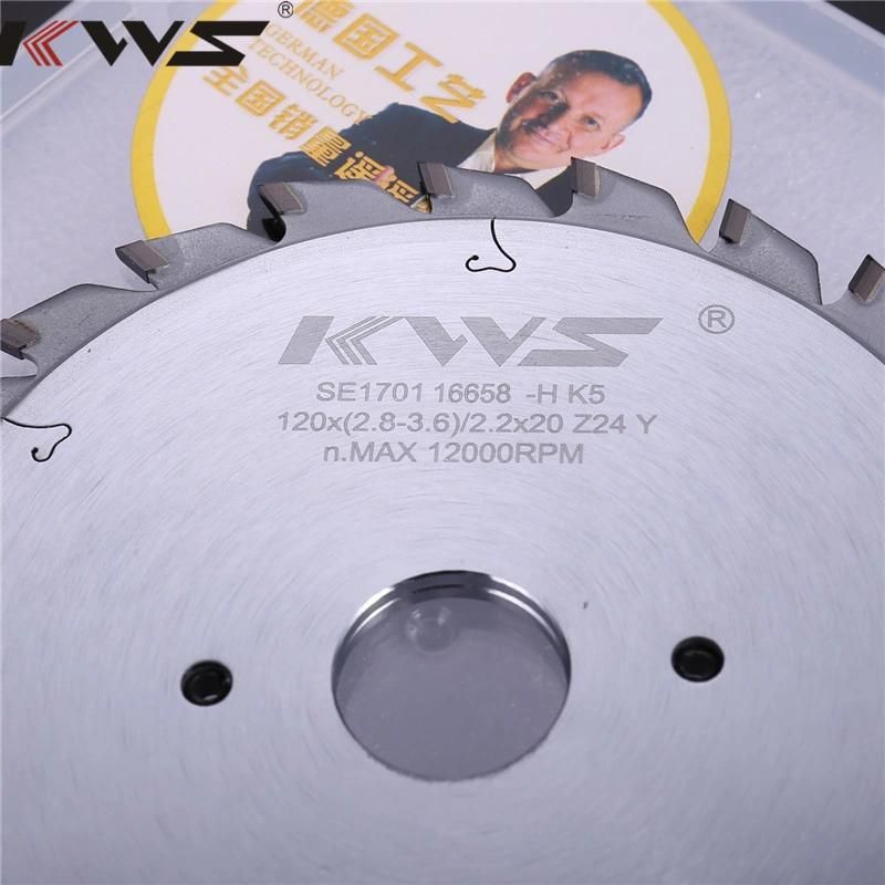 Kws PCD Diamond Adjustable Scoring Saw 120*20*2.8-3.6*12+12t