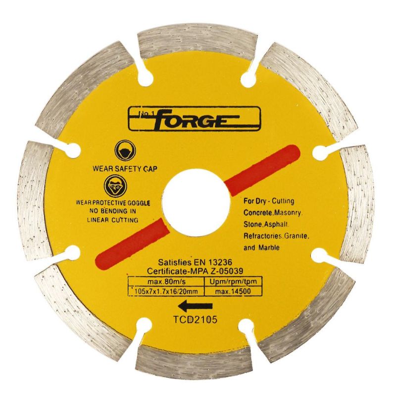 105mm (4") Cutting Disc Segmented Diamond Blades