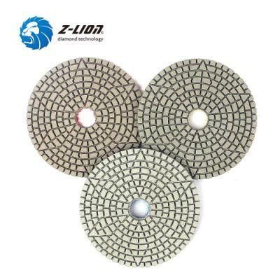 3 Steps Diamond Wet Sanding Polishing Pad for Granite Marble