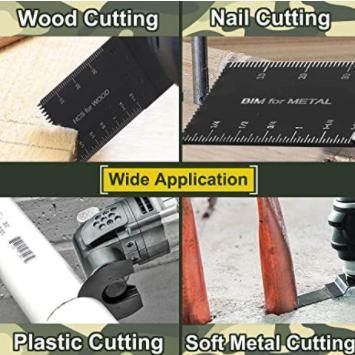 Bi-Metal 34mm Quick Release Oscillating Saw Blades Multi Tool for Drywall Carbide