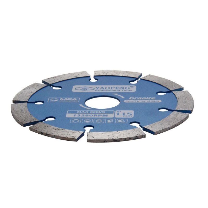 Professional Tools Wholesale Diamond Saw Blade 4.5inch Diamond Cutting Disc Dry Cutting Blade for Marble Stone Concrete