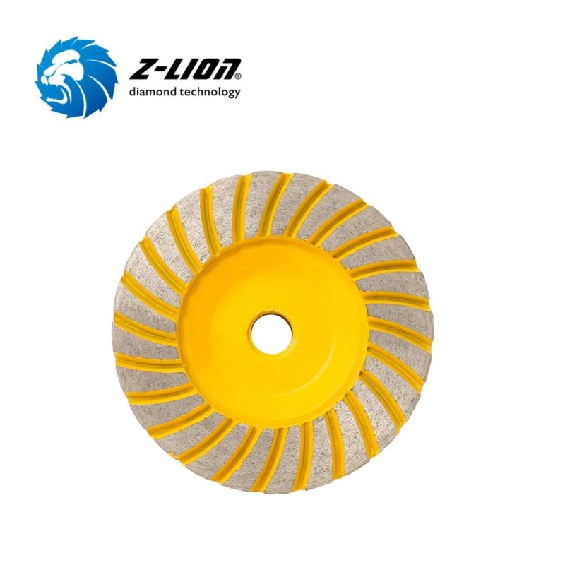 4inch Aluminum Base Turbo Wheel Cup for Granite Marble Surface Grinding