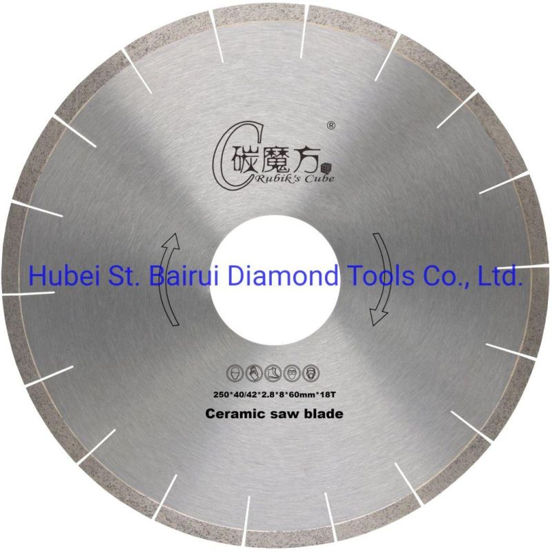 14 Inch 350 mm Premium Quality J Slot Silent Diamond Saw Blade for Cutting Porcelain Ceramic Tile