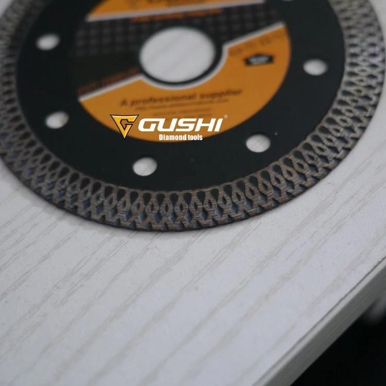 Mesh Turbo Diamond Blade for Cutting Porcelain, Hard Ceramics, Quartz