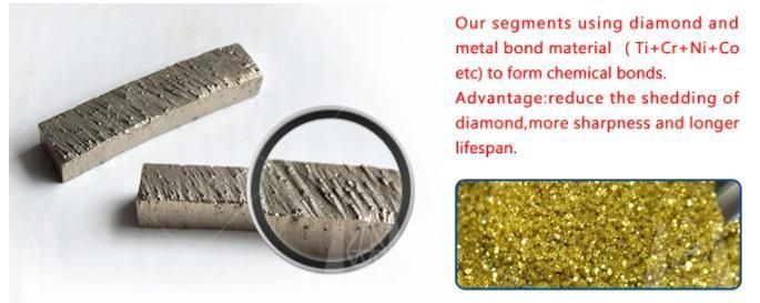 Sintered Diamond Segment for Marble Cutting and Granite Cutting